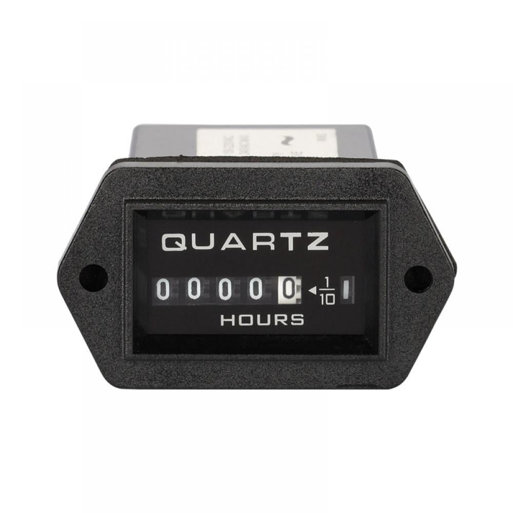 Jayron JR-HM010AC LCD Hour Meter AC86-230V for Motor,Cart Boat Tractor Generator Engine Mower Resettable 