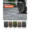 thumbnail image 6 of VEVOR Gravel Grid, 4 Inch Depth, 17.06 x 8.86 FT / 5200 x 2700 mm, 1880 LBS Per Sq ft Grass Ground Retainer, Permeable Geo Grids Driveway Stabilization, for Garden, Patio, Walkway, RV Parking Slopes, 6 of 9