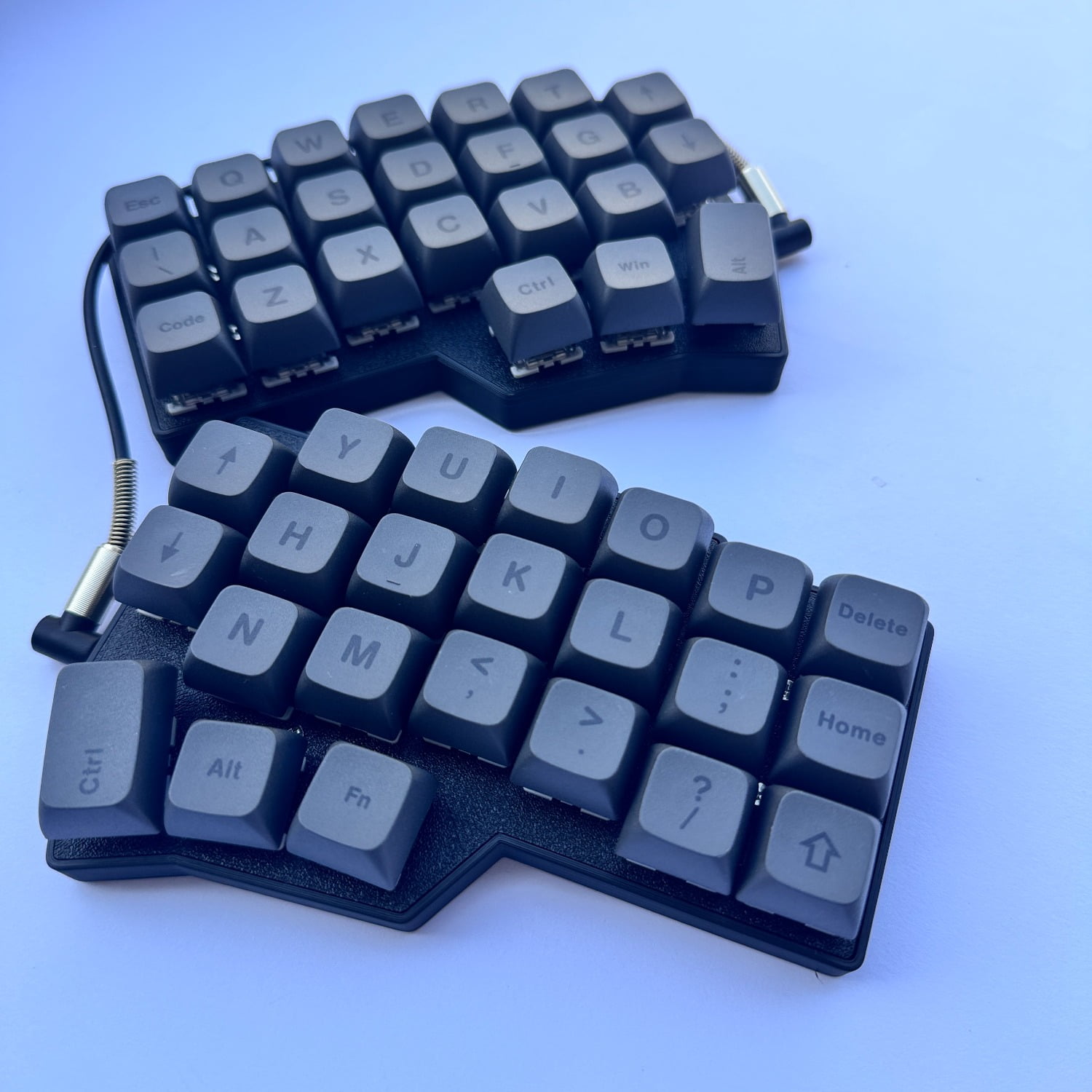 Corne V4 Split Keyboard with Keycaps and Switches Included, Hot-Swappable Ergo Design, RGB Backlight