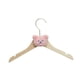 thumbnail image 2 of Juego de perchas de madera para niños, accesorios de almacenamiento de ropa para bebés, patrón de animales Oso de color rosa, 2 of 9
