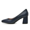 thumbnail image 3 of Taryn Rose  Women's Maine Block Heel Pump Navy - 6, 3 of 5