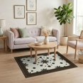 thumbnail image 3 of ODIKA Interlocking Border Salt Speckled Abstract Spotted Farmhouse Refined Structured Non-Slip Chair-Friendly for Home Office, Gaming Room, Under Desk, 3 of 7