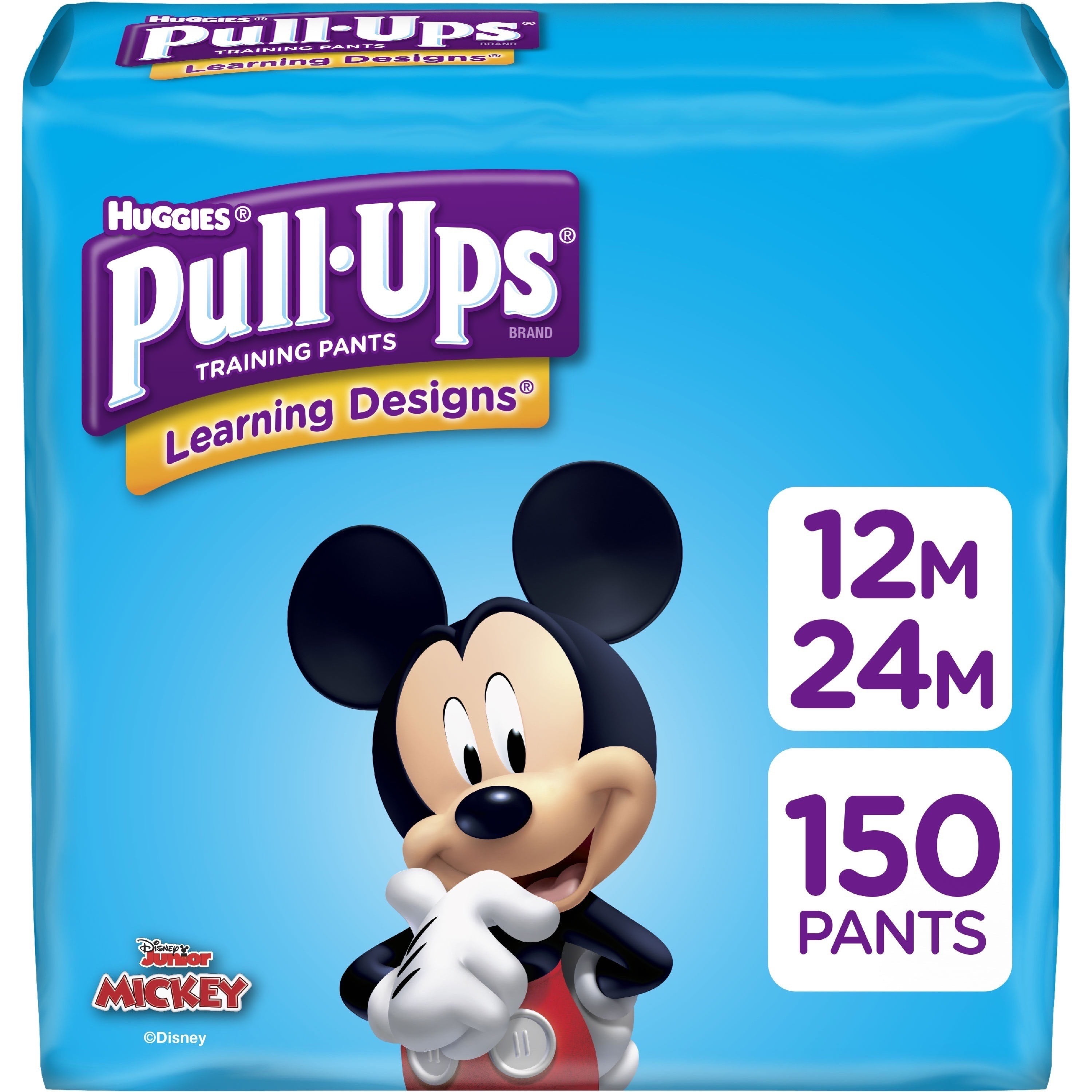 Pull-Ups Learning Designs Boys' Training Pants, 12-24M, 150 Ct, One