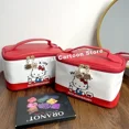 thumbnail image 2 of Bolsa de cosméticos de Hello Kitty Sanrio Kuromi Stitch, bolsa de almacenamiento portátil de dibujos animados de gran capacidad, linda chica, a prueba de agua, buen aspecto, regalo, 2 of 5