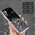 thumbnail image 4 of Compatible with Samsung Galaxy A54 Case Cute Glitter Clear Sparkly Cases Shockproof Samsung A54 Phone Case for Women Girls Silicone Slim Bling Protective Cover (Black), 4 of 7