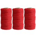 thumbnail image 1 of 2mm 100m Cotton String Twine 8 Ply Solid Colour Holiday Decorative Thread For Diy Craft Gift Bake Wrapping, 1 of 5