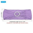 thumbnail image 2 of Uxcell 14"x5" Stretch Chair Sashes Bows Chair Bands Sashes with Buckle Slider Purple 25 Pack, 2 of 5