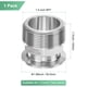 thumbnail image 3 of Uxcell 1-Pack Tri Sanitary 1.5 in Clamp Fittings to 1.5 in NTP Male Thread Stainless Steel Pipe Hexagon Fitting Ferrule OD 50.5mm, 3 of 7