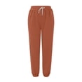 thumbnail image 2 of frariair Sweatpants Women Bottom Joggers Pants Workout High Waisted Yoga With Pockets Jogger Orange, 2 of 7