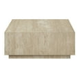 thumbnail image 5 of ACME Deon Contemporary Plywood & Travertine Square Coffee Table in Natural Beige, 5 of 5