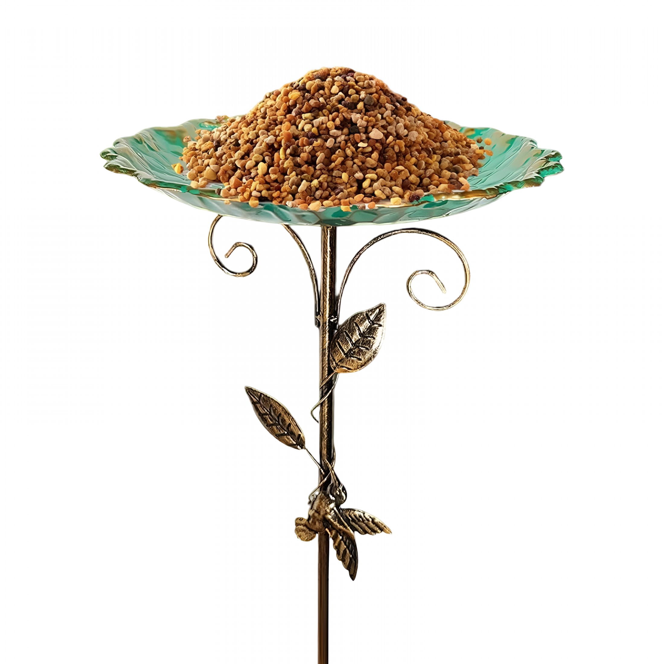 ACDANC 30In Metal Bird Bath for Outside, Vintage Freestanding Birdbaths & Birdfeeder, Bird Baths Feeder Bowl for Outdoors Garden Patio Yard Lawn Decor,5-Pronged Base, Decor for Garden Patio