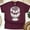 Maroon, variant on Faith Over Fear T-Shirt, Dove Christian Bold Graphic Tee, White, Size S