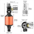 thumbnail image 2 of Regulador de Compresor de Aire y Separador de Agua con Manómetro de 140 PSI, Filtro de 1 Micrón, NPT de 1/4 de Pulgada, Válvula de Drenaje con Botón Pulsador, 2 of 5