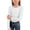 0-White786, variant on Hienoo Girls Long Sleeve Ribbed T-Shirt Casual Solid Stretch Crew Neck T Shirt, Sizes 5-14