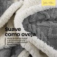 thumbnail image 2 of Cobertor Cobija Aborregado con Forro Polar Sherpa | Suave | Caliente | Ligera | Tamaño 200 x 150 cm (Gris, 200 x 100 cm), 2 of 9