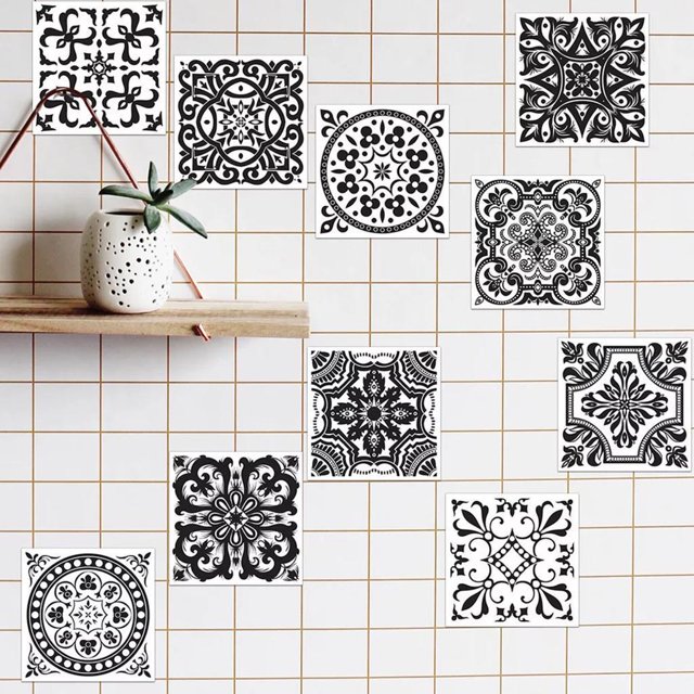20pcs Mosaico de Pared Cocina Garaje Arte de Decoración -10x10cm - # 2 20x20cm Colco Mosaico de azulejos de pared pegatinas