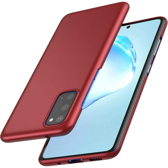 Case for Samsung Galaxy S20 FE Phone Case Protective Slim [Defend from Scratch/Slip/Drop/Fingerprint] Matte PC Hard Minimalistic Phone Cover for Samsung Galaxy S20 FE-Red