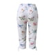 thumbnail image 4 of Pantalones afelpados Gibobby para Mujer Estampado de Flores Casual Vacaciones Cordón Recortados Blanco L, 4 of 5