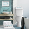 thumbnail image 5 of Elegant Designs 3 Piece Wood Bathroom Décor Set, Beach, Large (16" Towel Bin, 11.5" TP Holder, 13" Frame), 5 of 6