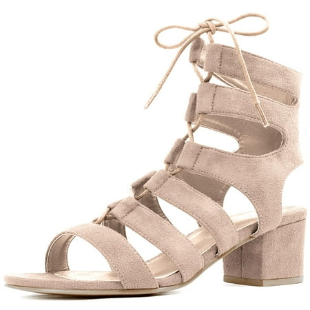open toe cutout lace thin heel sandals