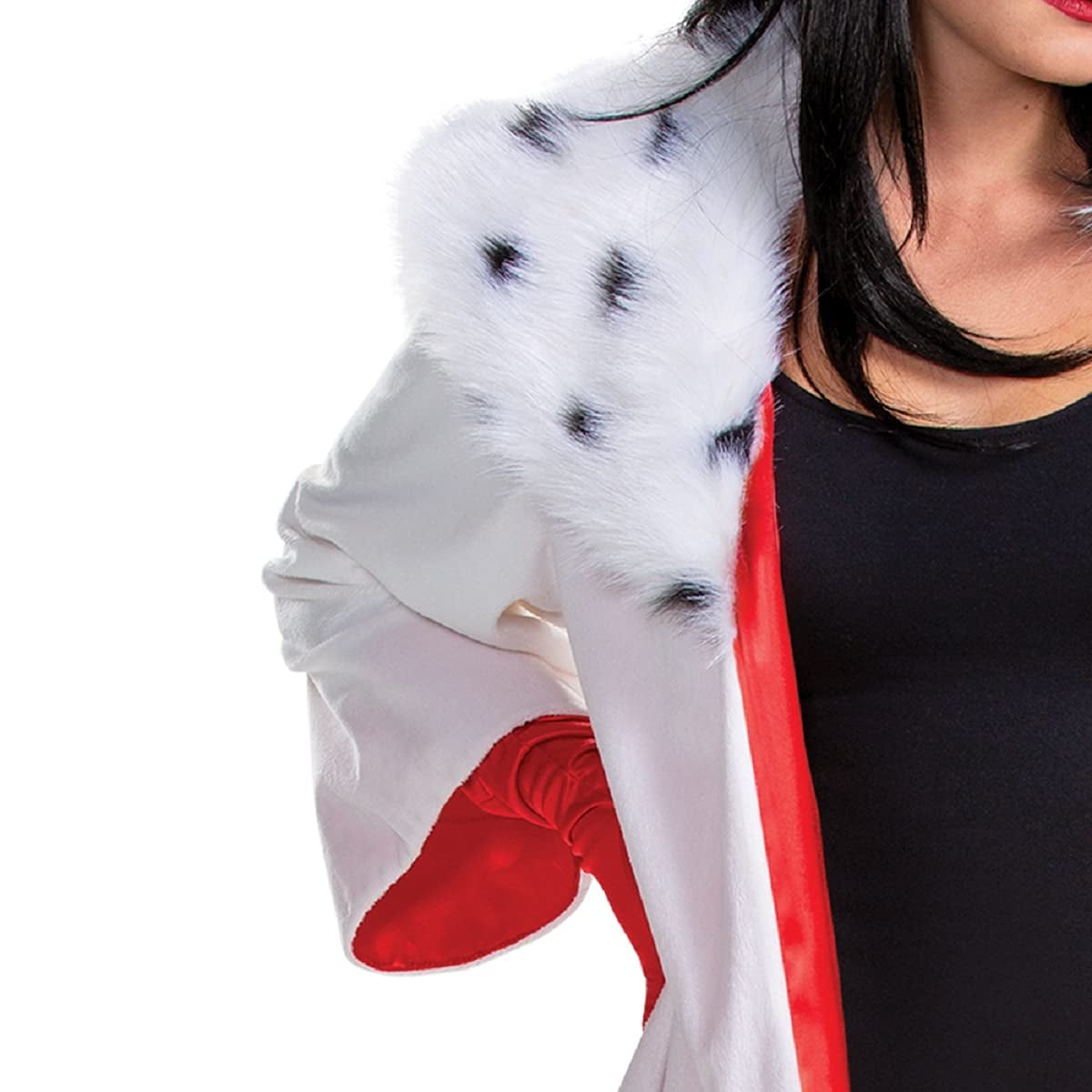 Women's Deluxe Cruella De Vil Coat Costume