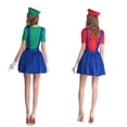 thumbnail image 5 of Disfraz de Luigi Deluxe para hombre, disfraz de superhéroe para adulto, disfraz de Cosplay, disfraz de Halloween para mujer con sombrero y bigote, 5 of 5