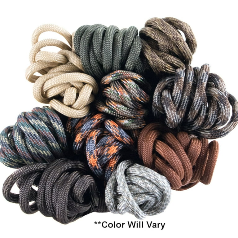 Zesty 550lb Survival Paracord Random Combo Crafting Kit by West Coast Paracord - 10 Colors of 500lb Cord & 10 Free Buckles - Type III Paracord - Make