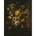 thumbnail image 2 of Juan de Arellano 15x18 Black Ornate Wood Framed Double Matted Museum Art Print Titled - Floral Still Life, 2 of 5