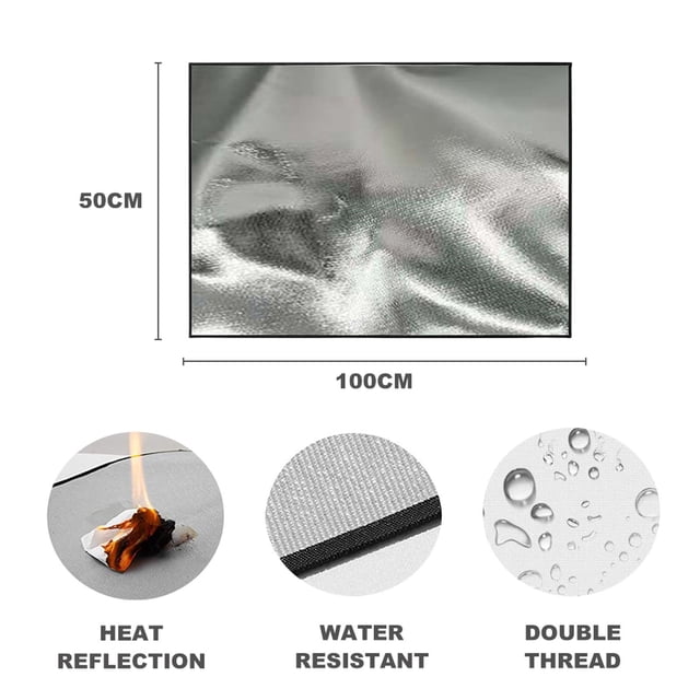 RKSTN Roasting Stove Square Fireproof Mat Barbecue Mat Can High Temperature From Damaging The
