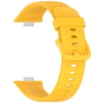 thumbnail image 2 of Correa Silicona Pulsera Repuesto Transpirable para Huawei Watch Fit 3 () Amarillo, 2 of 3