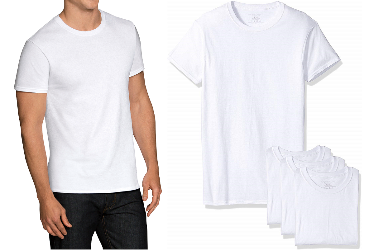 walmart white crew neck