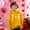 Yellow, variant on Girls Yellow Hoodie with Cute Heart Print | Kids Oversized Lightweight Pullover | Youth Graphic Casual Sweatshirt,Size 5 T
