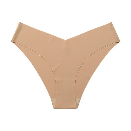 

Kddylitq Women s No Show Thong Breathable Seamless Underwear Complexion L