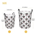thumbnail image 4 of KLL DOG IS WEARING PIRATE COSTUME Waterproof Foldable Laundry Hamper Bucket with Handles for Storage Bin,Kids Room,Home Organizer (Medium ), 4 of 7