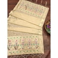 thumbnail image 2 of AlchemicLiving Chikku Woven Paithani Banarasi Silk Dupatta/Chunni for Women Floral Print Zari Dupatta for Girls Size: 1M x 2.3M, 2 of 2