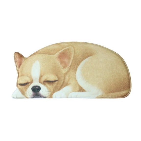 Hgallory Cute Dog Polyester Shower Bath Rug for Home Bathroom Toilet, Non-Slip Household Water Absorbent Quick Drying Floor Mats for Entrance Bedroom, Modern Home Decor, 1PC, 16"x34", A