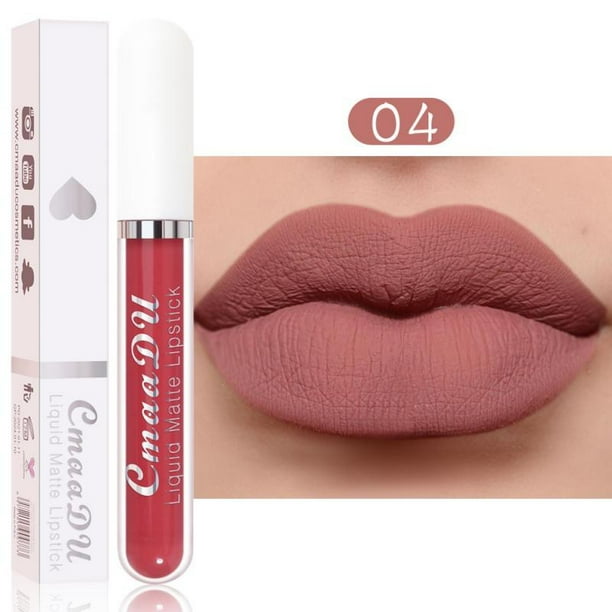 CmaaDu 18 Colores Mate Brillo De Labios Taza Antiadherente Impermeable Larga Duración Hidratante Líquido Lápiz Labial