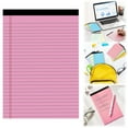 thumbnail image 1 of WHEANG Colored Legal Writing Wide Ruled 50 Sheets Per Notepad Perforated Writing Notepad For School College Business, 1 of 9