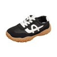thumbnail image 2 of pwidon Women's Trainer Sneakers Mesh Suede Patchwork Lace Up Platform Retro Lightweight Walking Casual Athletic Shoes Black 5.5, 2 of 4