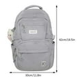 thumbnail image 2 of Backpack Durable Nylon Students Backpack Daily Leisure (Shoulder Bag Red), 2 of 5
