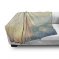 thumbnail image 3 of Abstract Soft Flannel Fleece Throw Blanket, Under Sea Ocean Sea Inspired Image Sunbeams Like Details Print, Cozy Plush for Indoor and Outdoor Use, 50" x 70", Dark Blue and Pale Green, by Ambesonne, 3 of 6