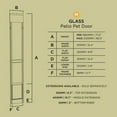 thumbnail image 3 of Hakuna Pets Medium Black Glass Sliding Door Patio Pet Door, With Lockable Flap, Suitable for Most Sliding Doors, 3 of 5