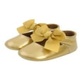 thumbnail image 2 of Baby Girl Princess Flats Ribbon Bow Decor Non-Slip Soft Sole Shoes Princess Fashion, 2 of 8