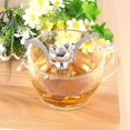 thumbnail image 3 of JANKOW 2PCS Fred Tea Frog Infuser, Frog Tea Maker, Soaking Machine, Stainless Steel Mesh Tea Filter, Animal Shaped Small Tea Filter Set, for Mugs, Teapots, Water Cups (Frog Shaped), 3 of 5