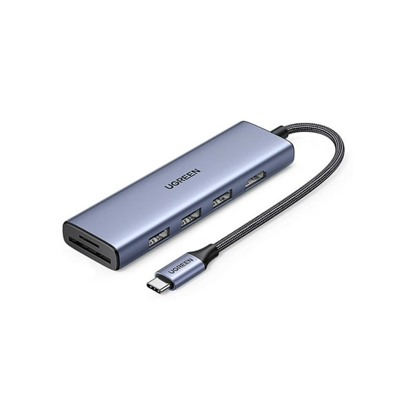 Hub 6 en 1 Ugreen USB-C a 1 HDMI, 3 USB A, 2 SD/TF 5Gbps