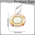thumbnail image 3 of Cute Hanging Photo Frame Ornaments, Ghost Pumpkin Bow Decor Wooden Picture Keepsake, Personalized Photo Holder, Holiday Hanging Decor for Front Door, Home Wall & Party Memory Display 1Pcs, 3 of 5