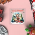 thumbnail image 4 of Merry Christmas Santa Reindeer Antlers Yorkshire Terrier Sleigh Xmas Winter Holiday Cutout Transfer Sticker Yorkie Dog Lover Gifts Transparent Decal Art Decor - 00023, 4 of 5