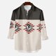 thumbnail image 2 of Camisa de manga larga para hombre, blusa con cuello vuelto, botones informales, tema de vaquero, cárdigan con estampado sin posicionamiento Odeerbi ODB-2, 2 of 5