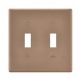 thumbnail image 2 of Dailycode Light Switch Plate Covers 3 Gang Wall Plate Plastics Outlet Covers for Kitchen Home Office Decor Khaki, 2 of 8