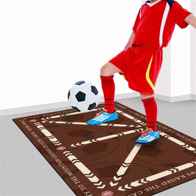 Home Textile Products Football Footstep Training Non Slip Mat Home Mud Sports Footstep Carpet Indoor Soundproofing Fitness Mat